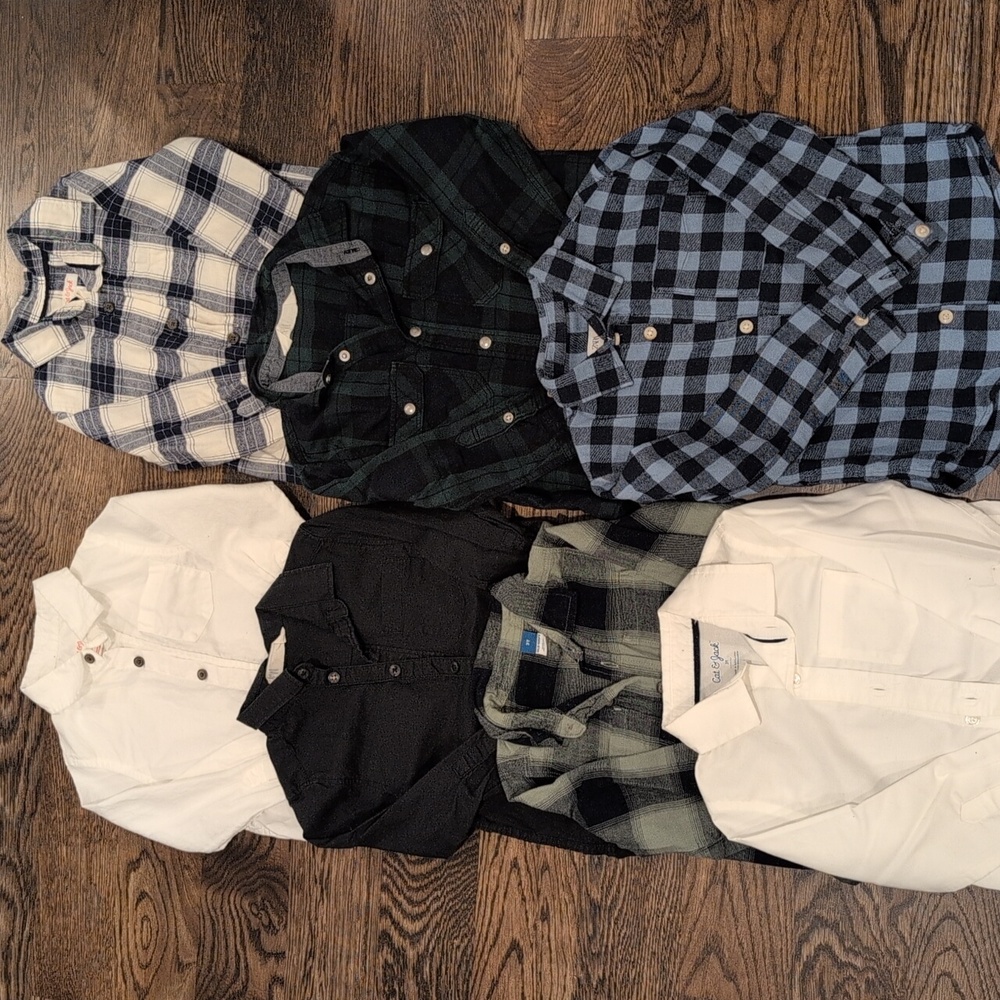 Toddler boy bundle: 7 dress shirts